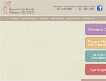 Tablet Screenshot of delaneyobgyn.com